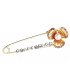 SB233 - Korean wild flower pearl brooch
